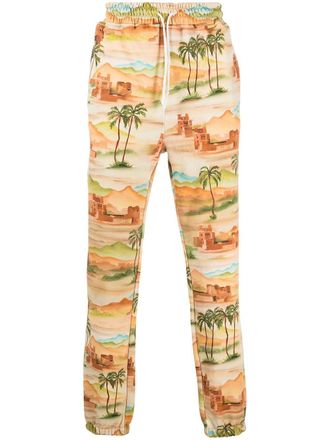 Les Benjamins Joggers con stampa - Arancione