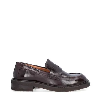 Billi Bi Schoenen, Dames, Bruin, 41 EU, Leer, Handgemaakte Loafer