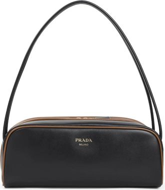 Prada Calf Leather Bag - Dames - Schoudertassen - Zwart - ONE Size - Leer - Tassen