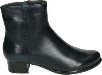 Marip&eacute; G155 Enkellaarsjes - Dames - Laarzen met Hak - Blauw - 36 1/2 EU - Leer - Schoenen