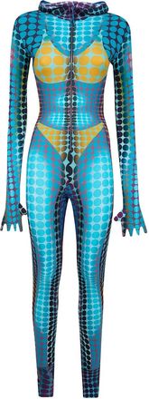 Jean Paul Gaultier Tuta intera a pois - Blu