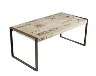 Massivmoebel24 Tavolo Da Pranzo In Legno Di Mango 180x90x76 Mango Naturale Stampato Factory 113