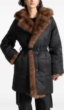 Mani&egrave;re De Voir Cappotto Alima con cintura - Nero