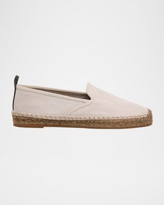 Brunello Cucinelli Suede Monili Slip-On Espadrilles