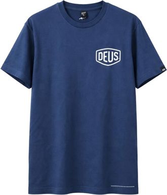 Deus Harajuku Address T-Shirt - Heren - T-shirts - Blauw - L - Katoen - Tops
