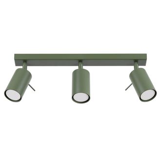 Sollux Lighting L&aacute;mpara de techo verde oliva acero alt. 45 cm