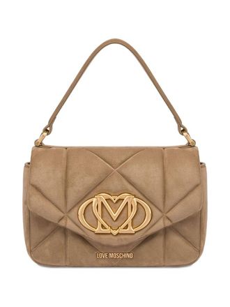 Love Moschino Beige Quilted Tote Bag