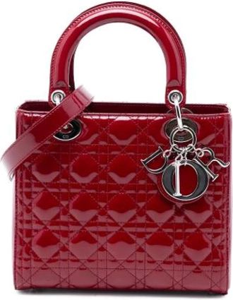 Dior Pre-owned Handbags, female, Red, Size: ONE SIZE Pre-owned Lady Handbag