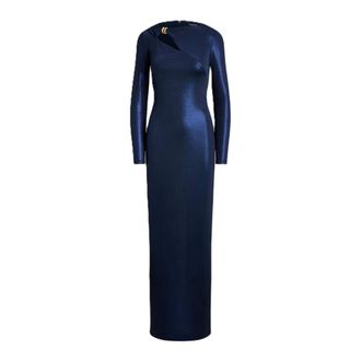 Ralph Lauren Gowns, female, Blue, Size: 2XS Burlington Long-Sleeve Gown