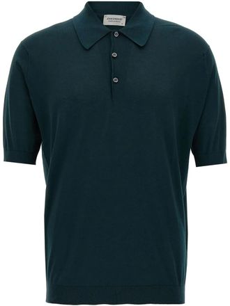 John Smedley Isis polo shirt - men - Cotton - S - Green