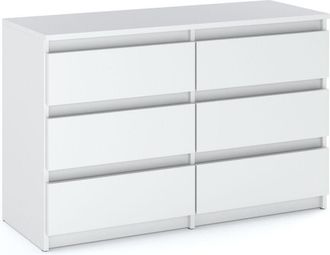 OEM C&oacute;moda Blanca Con 6 Cajones, Soporte Para Tv De 100 Cm, Muebles De Sal&oacute;n, Aparador, Armario