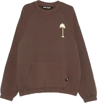 Palm Angels Graphic-print Pouch-pocket Sweater