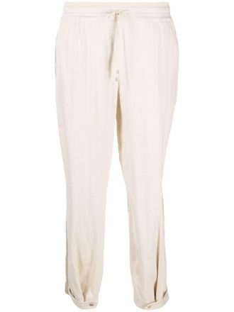 Lorena Antoniazzi side stripe track pants - Neutrals