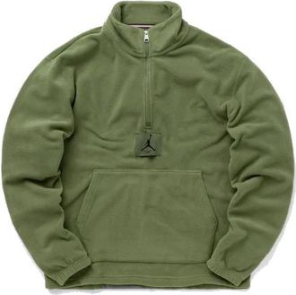Nike Jordan Air Jordan Essentials Winterized Fleece Half-Zip Sky J LT Olive FD7864-340