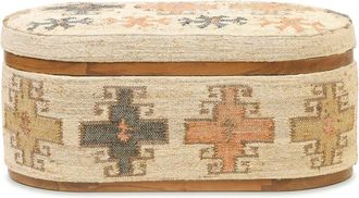 TOV Furniture Tov Furniture Olivier Cotton Oval Storage Ottoman