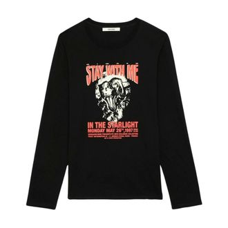 Zadig&Voltaire Dinosaur Concert T-Shirt - Heren - Tops - Zwart - Maat: L