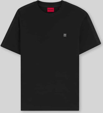 HUGO BOSS Relaxed Fit T-Shirt aus reiner Baumwolle Modell DROSTEE in Black, Gr&ouml;&szlig;e XXL