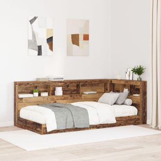 Berkfield Home Storage Headboard with Shelf with Headboard with Storage Old wood 75 cm Engineered wood in Brown