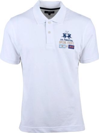 La Martina Tops, Heren, Wit, S, Katoen, Polo
