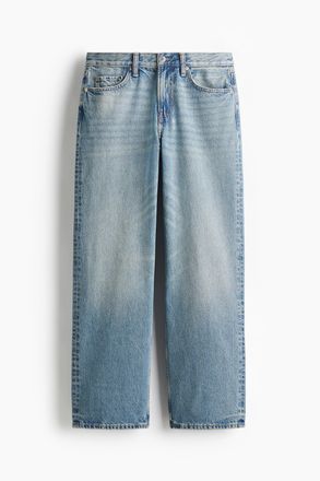 H&M Relaxed Jeans - Denimblau