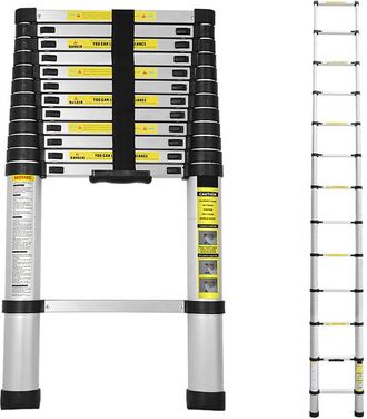 Vingo Swanew Scala telescopica 3.8M Scala multifunzionale in alluminio Scala semplice Scala polivalente Scala estensibile Scalable in alta qualit&agrave; 150KG
