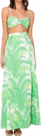 S/W/F Sweetheart Halter Crop Top In Planta