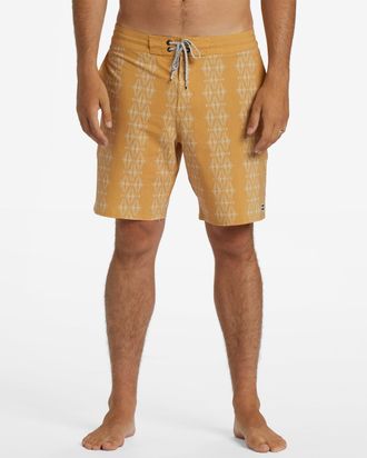Billabong Boardshorts BILLABONG Sundays Lo Tide, Herren, Gr. 28(XS), gelb (mustard), Obermaterial:41% Microfaser, 36% Walkfrottier, 16% Walkfrottier, 7% Elastha