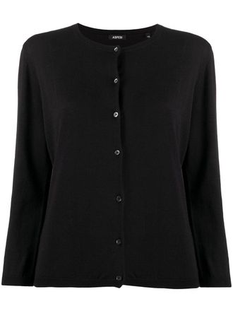 Aspesi Vest met ronde hals - Zwart