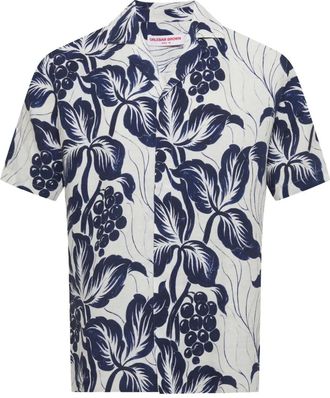 Orlebar Brown Maitan linnen blouse met bloemenprint - Wit
