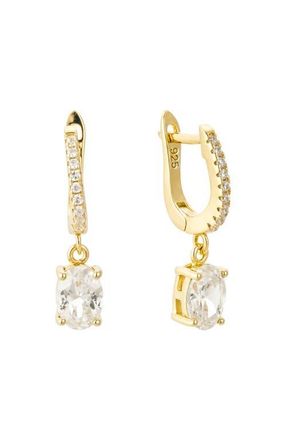 Untamed Petals Duchess Crystal Drop Earrings in Gold at Nordstrom