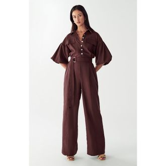 Willa Braelyn Jumpsuit in Chocolate at Nordstrom, Size 6
