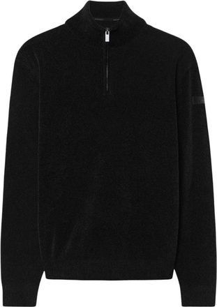 Roberto Ricci Design Maglia Velvet con mezza zip - - Knitwear - Uomo - Nero - L