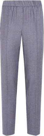 PESERICO Broeken, Dames, Grijs, XS, Katoen, Pantaloni a righe sottili