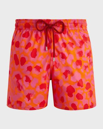 Vilebrequin Men & apos;s New Leopard Swim Shorts