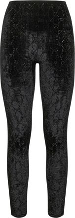 Gucci crystal-embellished leggings - Black