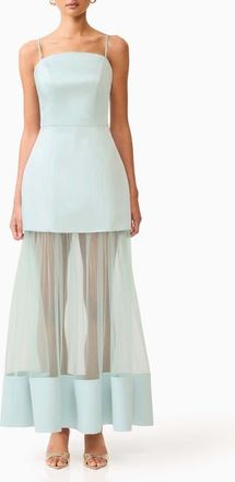 Elliatt Marcella Strapless Gown in Sea Green at Nordstrom, Size Xx-Small