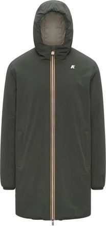 K-Way Jacob ST Warm Reversible - Heren - Parka Jassen - Groen - XL - Polyester - Jassen