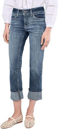 Ariat Perfect Rise Silvie Straight Leg Crop Jeans Womens Jeans Glenwood : 28 R, Cotton/Denim/Elastane
