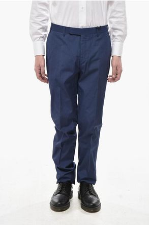 Corneliani Cotton Trousers with Hidden Button Closure size 46