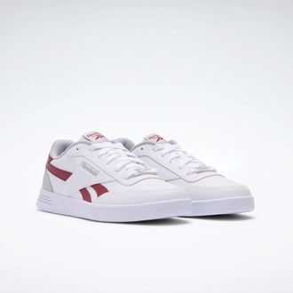 Reebok Classic Sneaker REEBOK CLASSIC REEBOK COURT ADVANCE, Damen, Gr. 42,5, ftwrwei&szlig;, retrorot, grau1, Synthetik, Schuhe Sneaker