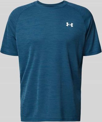 Under Armour T-Shirt mit Label-Print Modell Tech in Blau, Gr&ouml;&szlig;e XXXL
