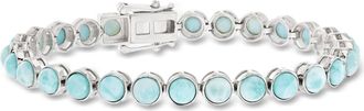 Ross-Simons 5mm Larimar Tennis Bracelet in Sterling Silver