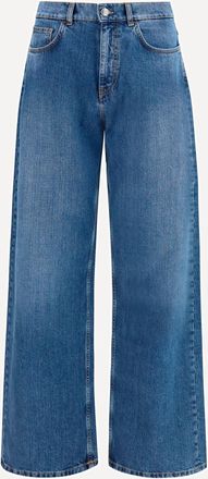 Palm Angels Wide-leg Jeans with back logo Male 32