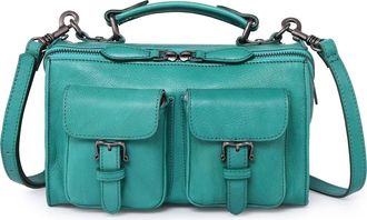 OLD TREND Las Luna Leather Crossbody Bag in Aqua at Nordstrom Rack
