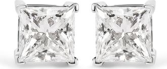 House of Brilliance 14K White Gold 1 1/2 Cttw Diamond Solitaire Stud Earrings at Nordstrom