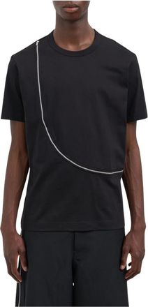 Comme Des Gar&ccedil;ons Camiseta con cremallera asim&eacute;trica - Tops - Hombre - Negro - L