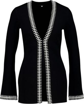 Johanna Ortiz Truien & Vesten, Dames, Zwart, S, Polyester, Eternal Cardigan