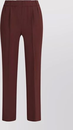 Brunello Cucinelli silk relaxed-fit tailored trousers