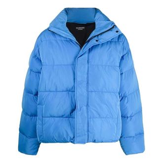 Balenciaga BB Logo Puffer Jacket Indigo 642228TFO044011