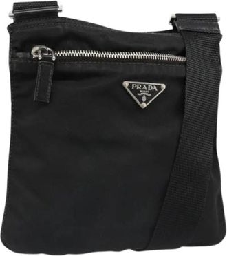 Prada Pre-owned Vintage Cross Body Bag - Dames - Vintage Schoudertas - Zwart - ONE Size - Leer - Vintage